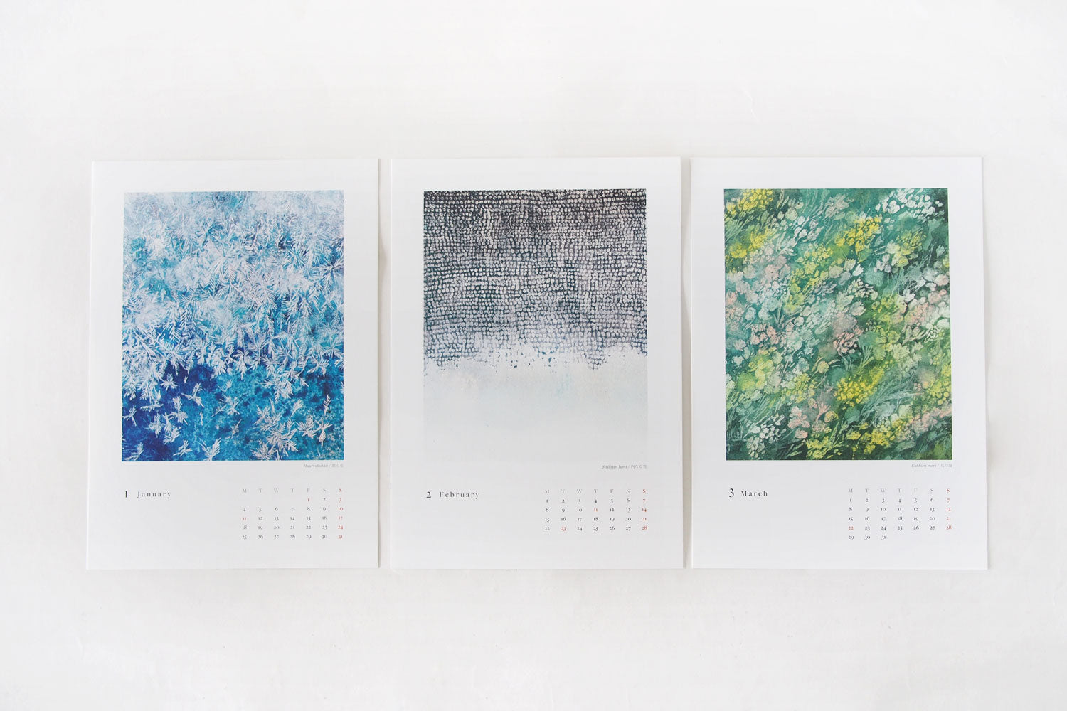 2027 Calendar - layers of time - ／ arkietti