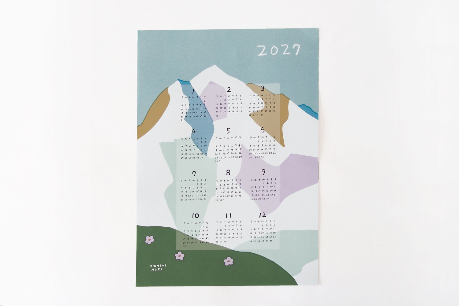 HIGASHI ALPS 2027 山のカレンダー ／ 落合恵