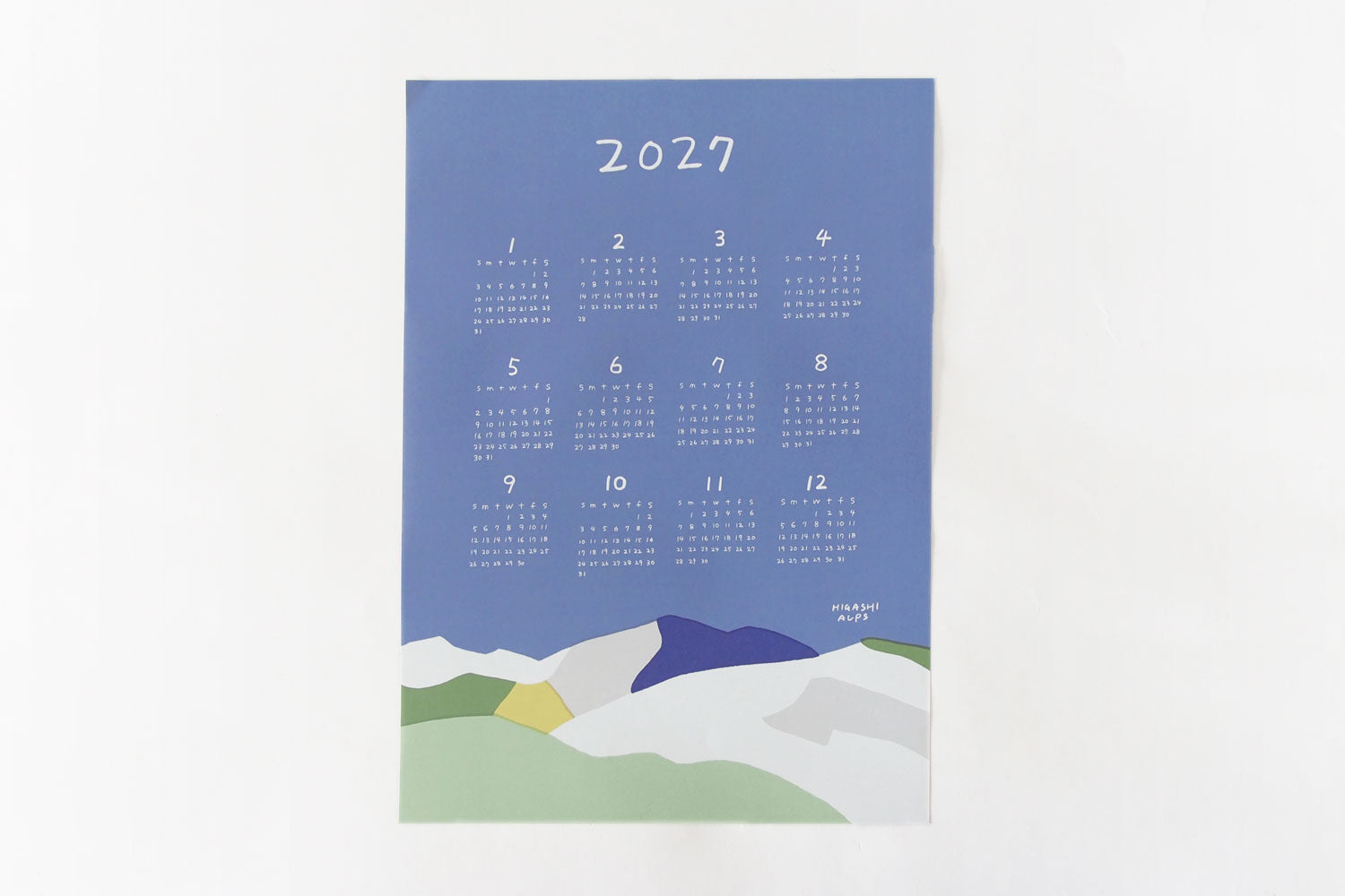 HIGASHI ALPS 2027 山のカレンダー ／ 落合恵