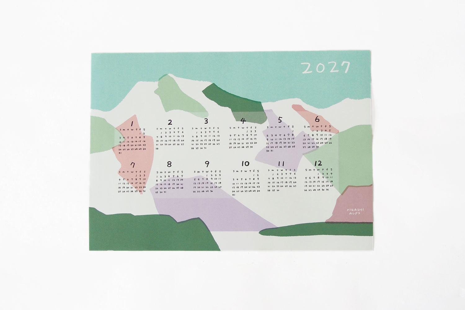 HIGASHI ALPS 2027 山のカレンダー ／ 落合恵