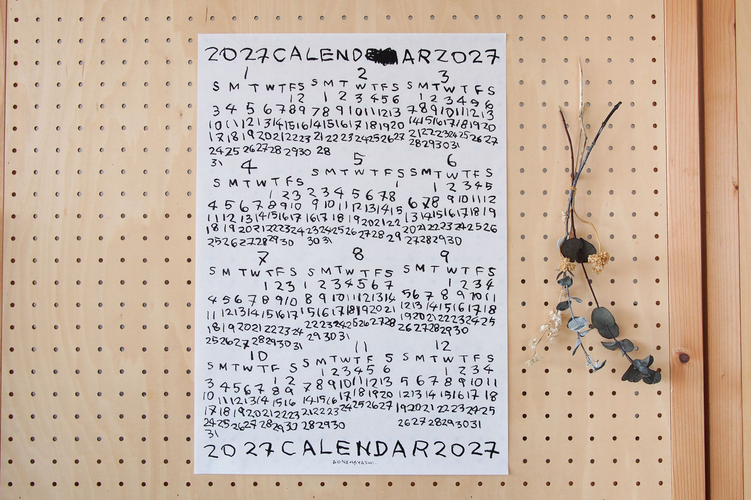 AONAHAYASHI 2027 POSTER ／ 林青那