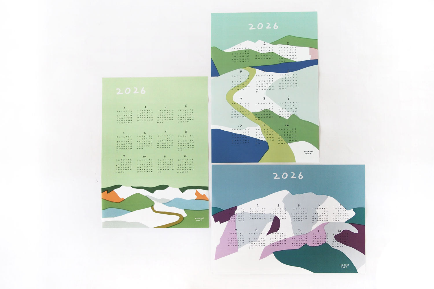 HIGASHI ALPS 2026 山のカレンダー ／ 落合恵