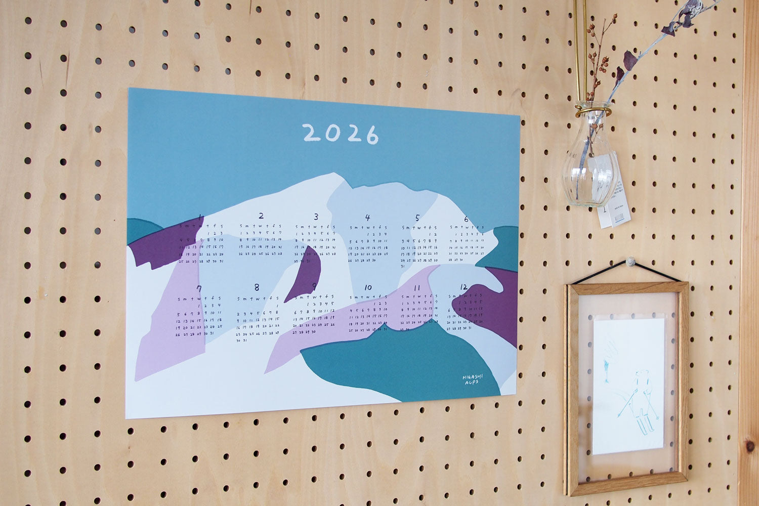 HIGASHI ALPS 2026 山のカレンダー ／ 落合恵